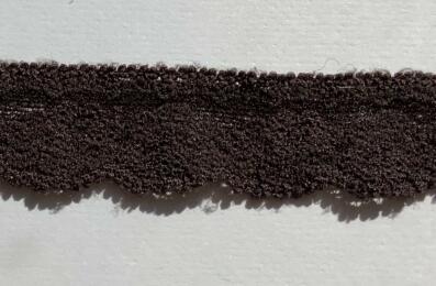 Ruban Dentelle Stretch - BRUN MARRON 2cm (238)