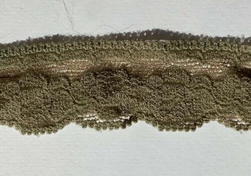 Ruban Dentelle Stretch - VERT ANGLAIS  2.5cm (853)