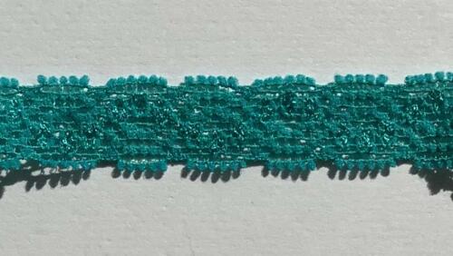 Ruban Dentelle Stretch - TURQUOISE VERT 1cm (4)
