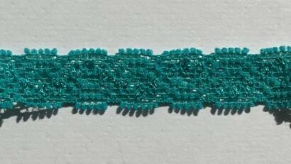 Ruban Dentelle Stretch - TURQUOISE VERT 1cm (4)