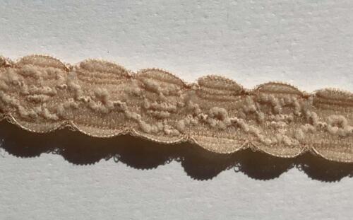 Ruban Dentelle Stretch - BEIGE 1cm (516)