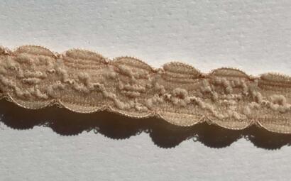 Ruban Dentelle Stretch - BEIGE 1cm (516)
