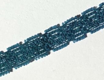 Ruban Dentelle Stretch - TURQUOISE FONCE 1cm (4)