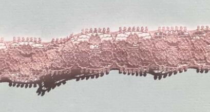 Ruban Dentelle Stretch - ROSE PALE 1.5cm (828)