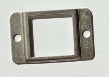 Porte Etiquette en Métal - CARRE ARGENT MAT  32x20mm