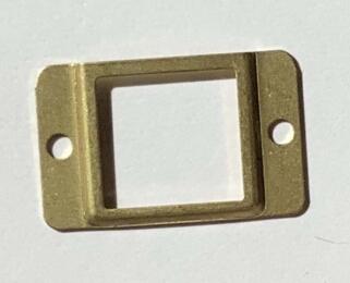 Porte Etiquette en Métal - CARRE OR  32x20mm