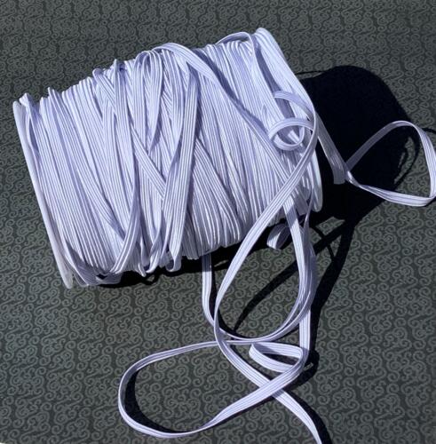 Elastique Plat - BLANC 5mm 