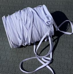 Elastique Plat - BLANC 5mm 