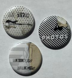 BADGES (x3) - Rock Family (Ma Star, Photos..)