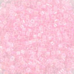Perles MIYUKI Rose - Delicate 11/0 - N°55 - Pink Lined AB Crystal 