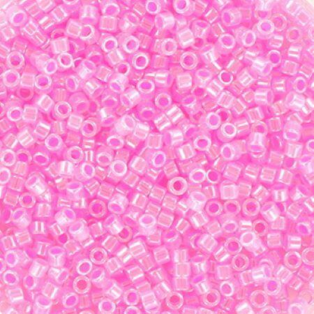 Perles MIYUKI Rose - Delicate 11/0 - N°246 - Cotton Candy Pink Ceylon Dark