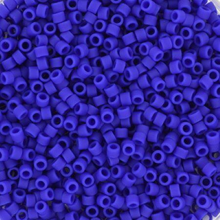 Perles MIYUKI Bleu - Delicate 11/0 - N°756 - Cobalt Opaque Matte