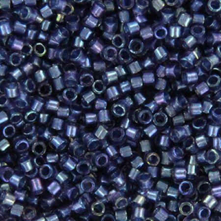 Perles MIYUKI Bleu - Delicate 11/0 - N°2386 - Fancy Lined Night Sky