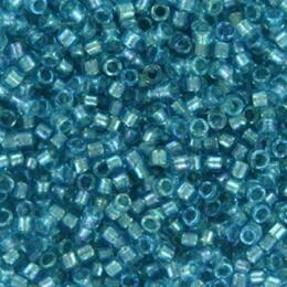 Perles MIYUKI Bleu - Delicate 11/0 - N°2382 - Fancy Lined Aqua