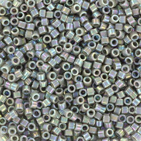 Perles MIYUKI Gris - Delicate 11/0 - N°168 - Opaque AB Gray