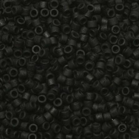 Perles MIYUKI Noir - Delicate 11/0 - N°310 - Black Opaque Matte