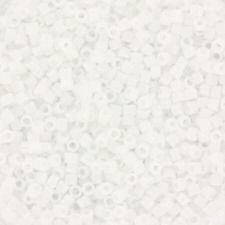 Perles MIYUKI Blanc - Delicate 11/0 - N°200 - White Opaque
