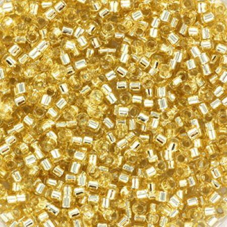 Perles MIYUKI Or - Delicate 11/0 - N°1212 - Silverlined Crystal Ivory