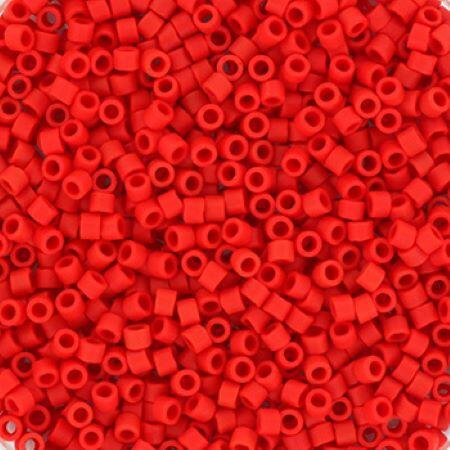 Perles MIYUKI Rouge - Delicate 11/0 - N°753 - Red Opaque Matte