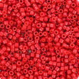 Perles MIYUKI Rouge - Delicate 11/0 - N°791 - Bright Red Opaque Sf Dyed