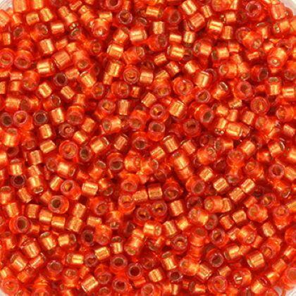 Perles MIYUKI Gris - Delicate 11/0 - N°2158 - Dyed Clementine Duracoat Silver Lined