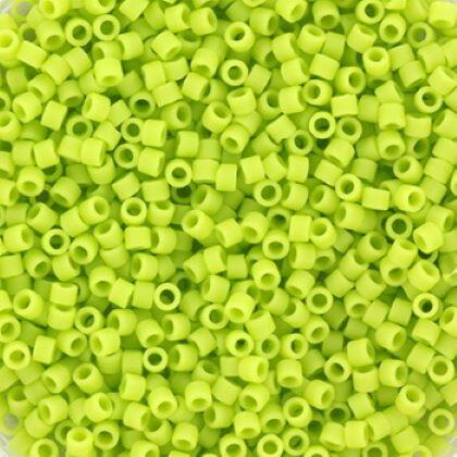Perles MIYUKI Vert - Delicate 11/0 - N°763 - Chartreuse Opaque Matte 