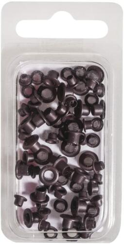 Oeillets 4 et 8 mm (x75)  - CHOCOLAT