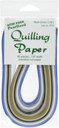 QUILLING - Bandes de Papier BLEU 3mm (x80u)
