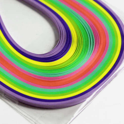 QUILLING - Bandes de Papier MULTICOLOR 3mm (x80u)