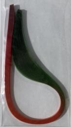 QUILLING - Bandes de Papier VELLUM ROUGE / VERT 3mm (x50u)