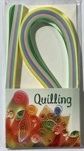 QUILLING - Bandes de Papier ASSORTIMENT PASTEL 6mm (x100u)