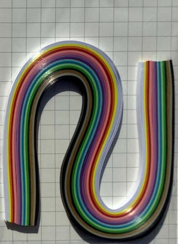 QUILLING - Bandes de Papier ASSORTIMENT COULEURS 5mm (x200u)