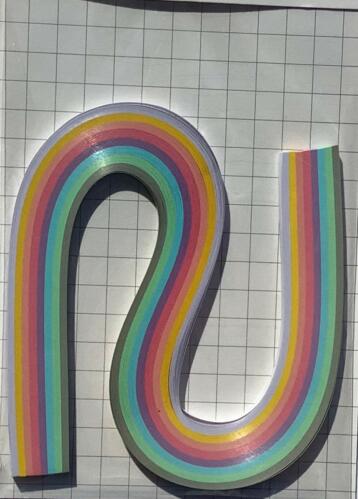 QUILLING - Bandes de Papier ASSORTIMENT COULEURS PASTEL 5mm (x200u)