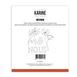 Pochoir Broderie - ESPRIT BOHEME - Famille, Etc.. - Les Ateliers de Karine