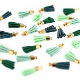 MINI POMPONS - Soft & Green Vert (x24)