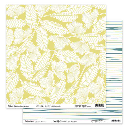 Béatrice Garni - BEAUTIFUL SUMMER N°5 - Papier Scrap 30x30
