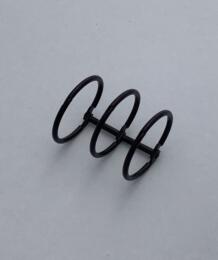 Reliure - 3  ANNEAUX NOIR diam Int 3cm 