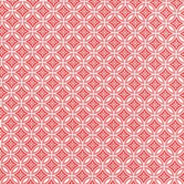 Papier Fantaisie Cartonnage 100% Coton - MIZUKI Ivoire/Rouge