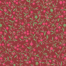 Papier Fantaisie Cartonnage 100% Coton - LIBERTY Grenat