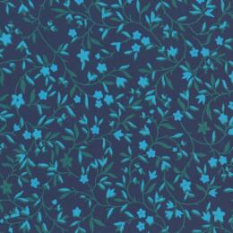 Papier Fantaisie Cartonnage 100% Coton - LIBERTY Navy