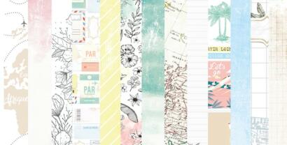 Les Ateliers de Karine - CARNET DE ROUTE Assortiment de 6 Papiers