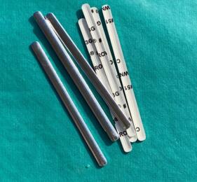 Bande Métallique (large) Pince Nez pour Masque ( lot de 8u)