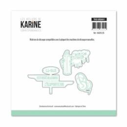 Dies Découpe Les Ateliers de Karine - Matrice de découpe TRIO URBAIN 1- Correspondances