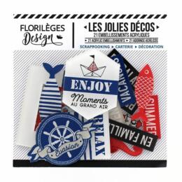Embellissement en Acrylique: BORD DE MER - Florilèges Design