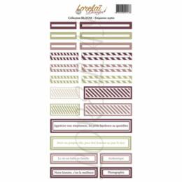 Lorelai Design - Planche Etiquettes ETIQUETTES RAYEES - BLOOM