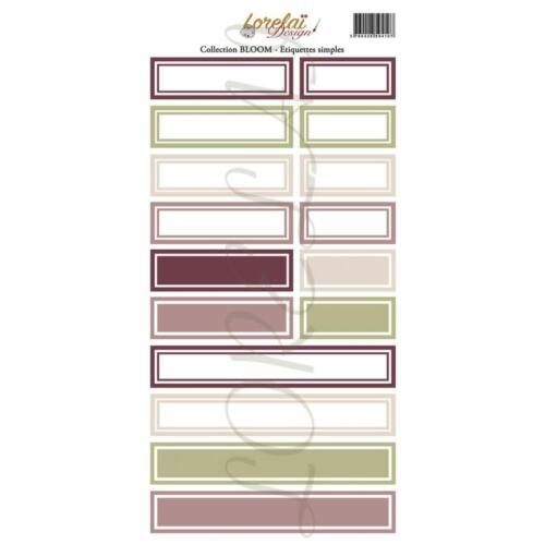 Lorelai Design - Planche Etiquettes ETIQUETTES SIMPLES - BLOOM