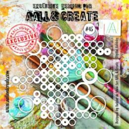 Pochoir Aall & Create -DIGITAL BUBBLES N°45