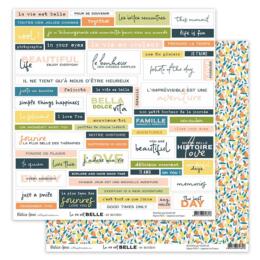 Béatrice Garni - LA VIE EST BELLE N°4 - Papier Scrap 30x30