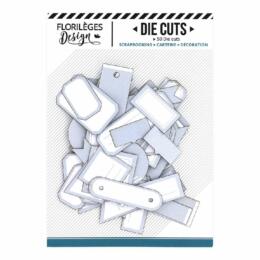 ETIQUETTES - Bleu Acier - Florilèges Designs