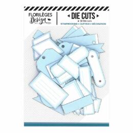 ETIQUETTES - Bleu Ciel - Florilèges Designs